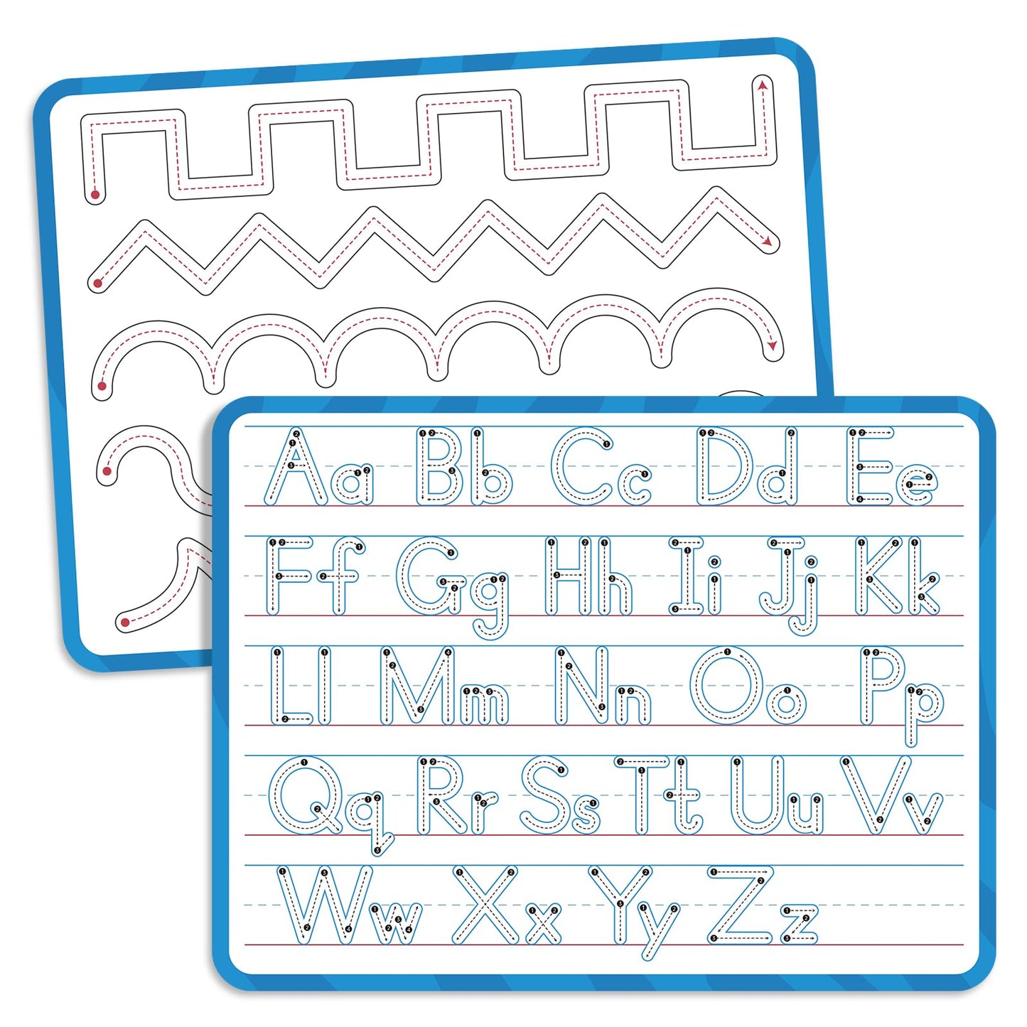 LUHEAGU Handwriting Practice Dry Erase Board – ABC Tracing for Kids Ages 3-5 | Reusable Whiteboard for Preschool, Kindergarten & Homeschool | 9x12
