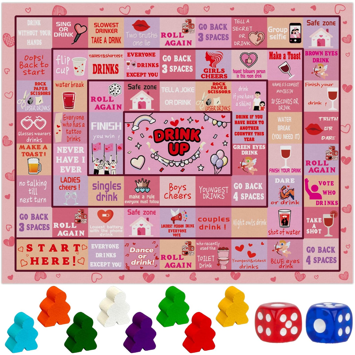 Luhiew Drinking Board Games for Adults – Fun Dice Party Game for Game Night