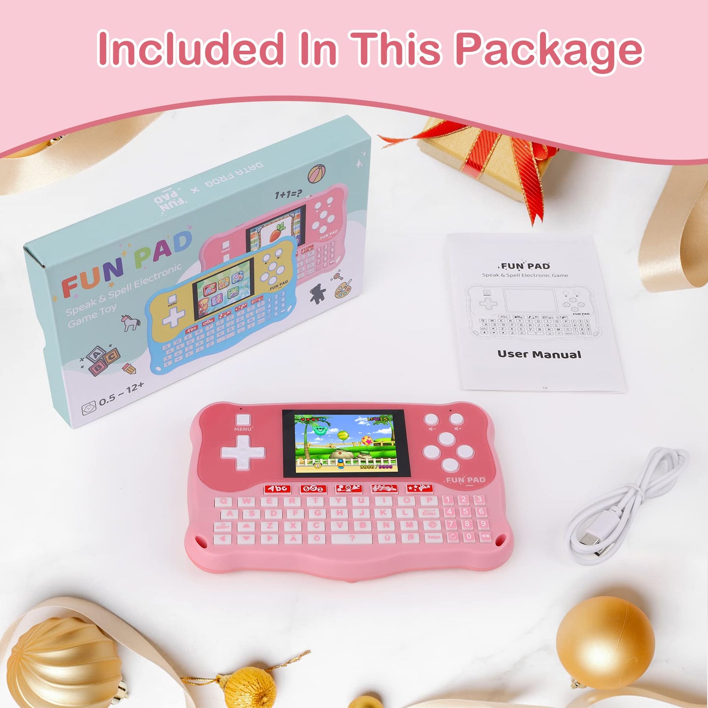 LUHYAUAN Kids Tablet – 102 Activities Educational Learning Pad for Ages 3–12