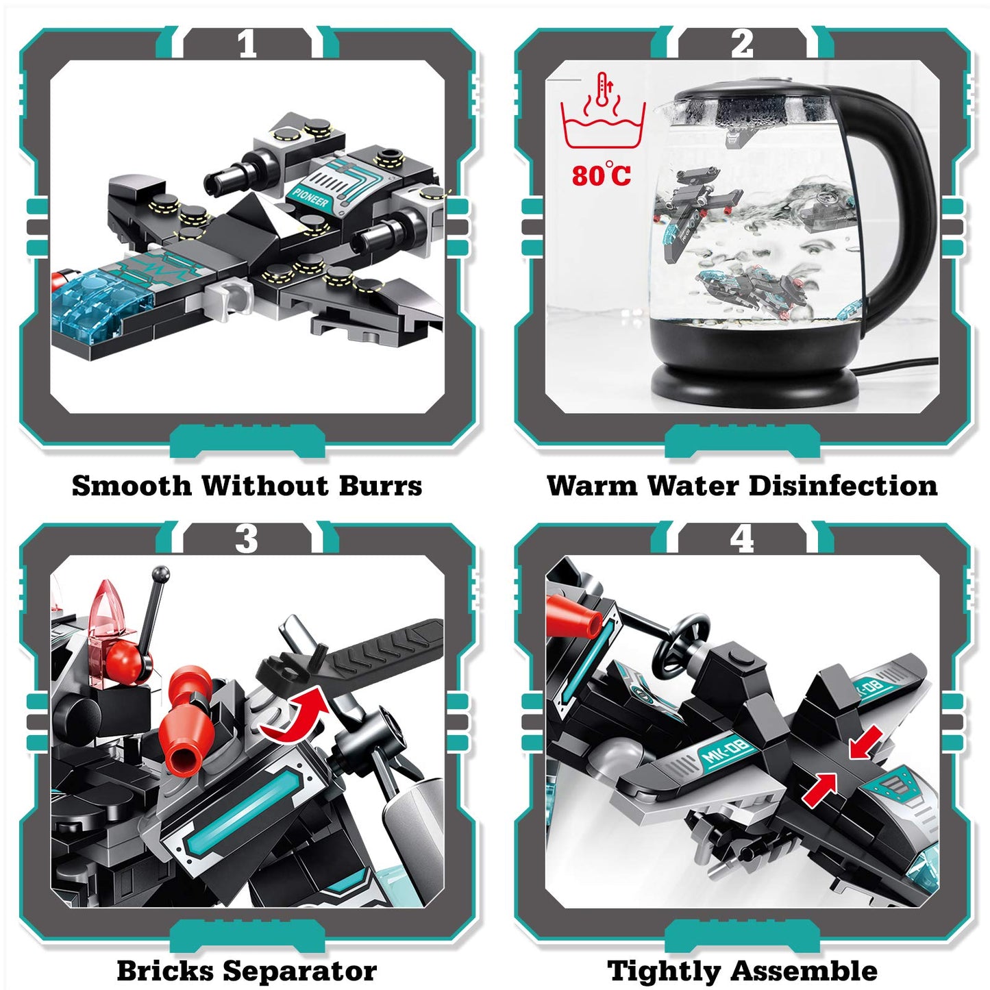 LUKAT Robot Building Toys for Kids | 577 PCS STEM Kit, 25-in-1 Building Bricks