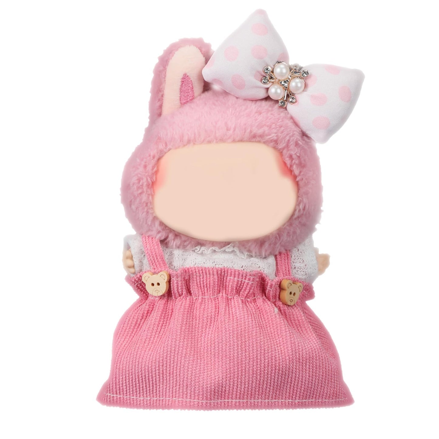 Clothes for 17cm Doll – Lukax 2-Piece Cute Chic Hair Clip & Dress Set