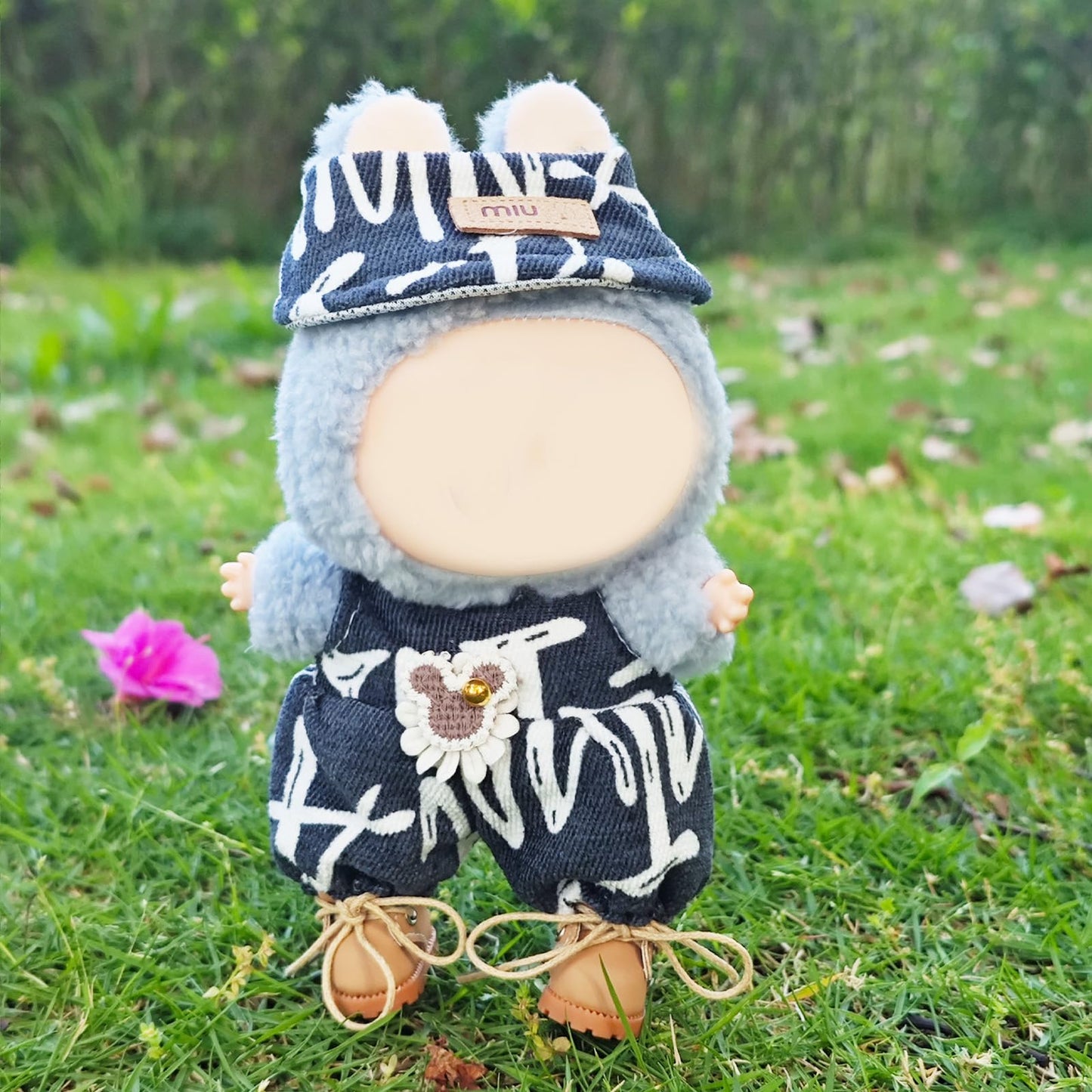 Lukax Mini Doll Shoes – Khaki Martin Boots for 15cm & 17cm Dolls