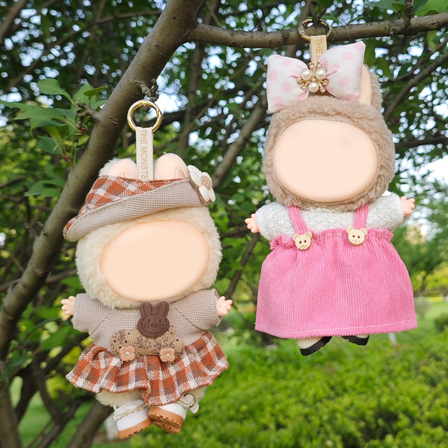 Clothes for 17cm Doll – Lukax 2-Piece Cute Chic Hair Clip & Dress Set