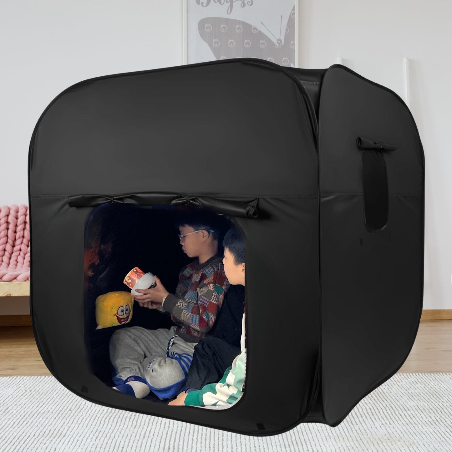 lukidoki Sensory Tent 47x47in – CPC Certified Calm Corner for Kids & Adults