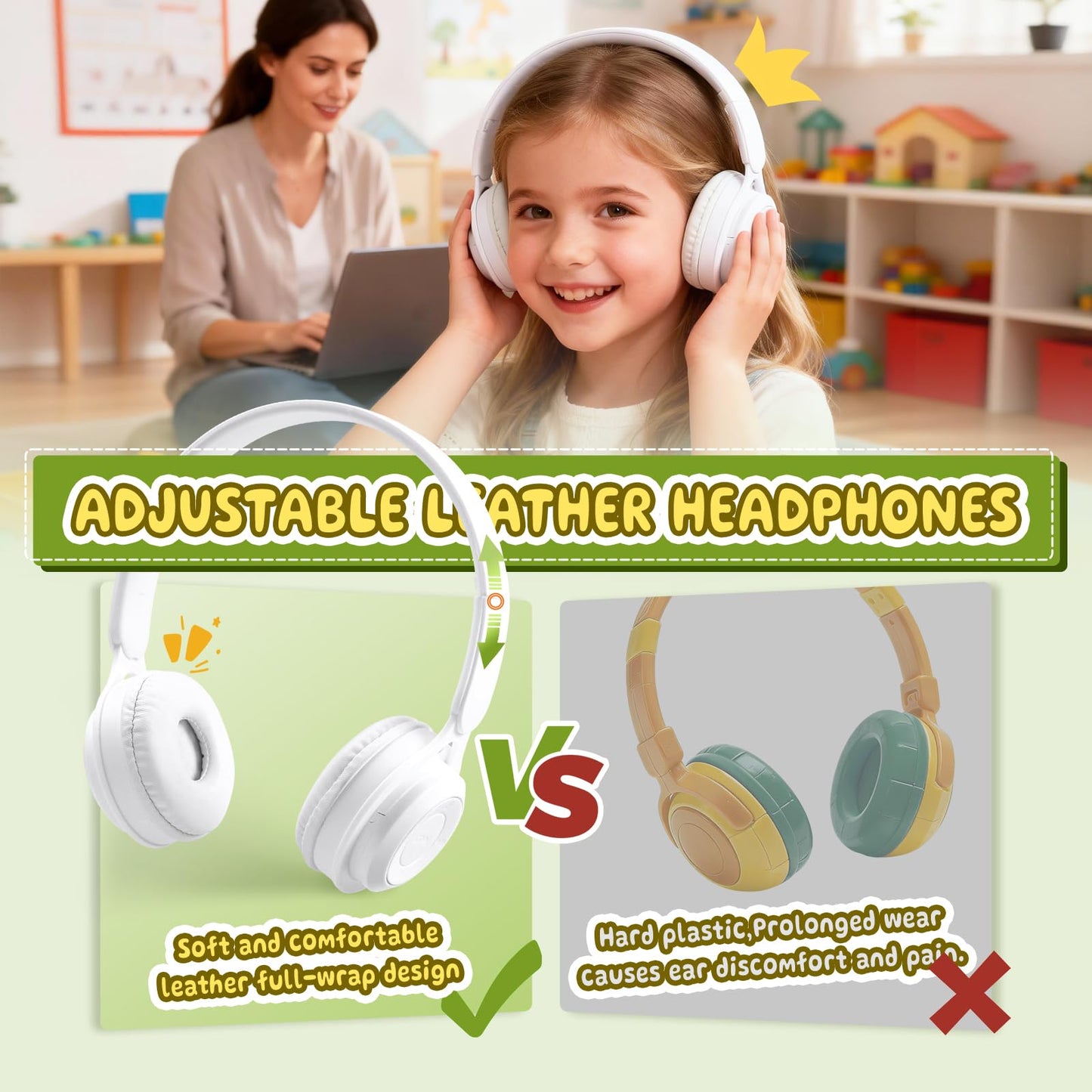 Lullulii Kids Pretend Play Home Office Set – Toddler Laptop, Phone & Desk Accessories