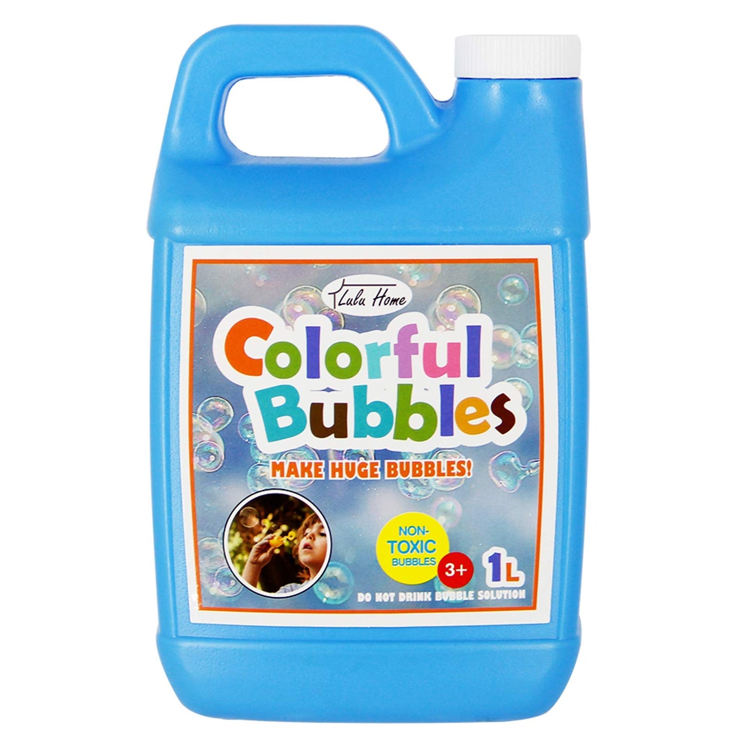 Lulu Home 1 L Concentrated Bubble Solution – Refills for Bubble Machines, Giant Wands & Blowers (Up to 2.5 Gallons)