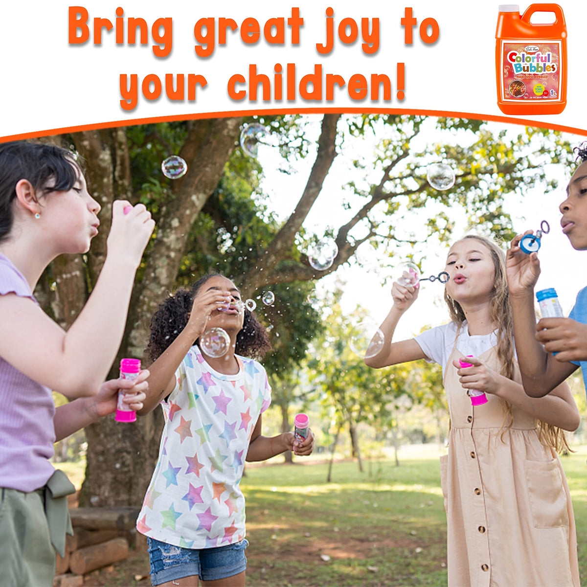 Lulu Home Concentrated Bubble Solution – 1 L Refill for Bubble Machines, Giant Bubbles & Party Fun
