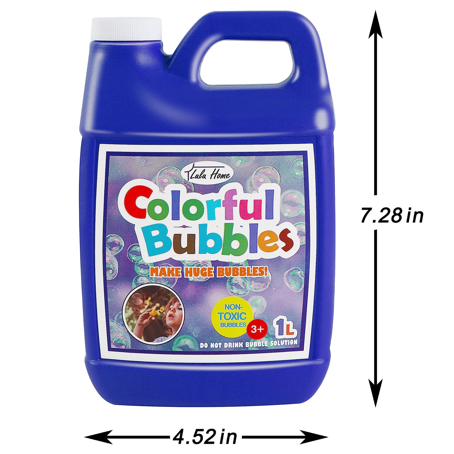 Lulu Home 2 Packs Bubble Concentrated Solution – 1 L Refills for Bubble Machines and Wands
