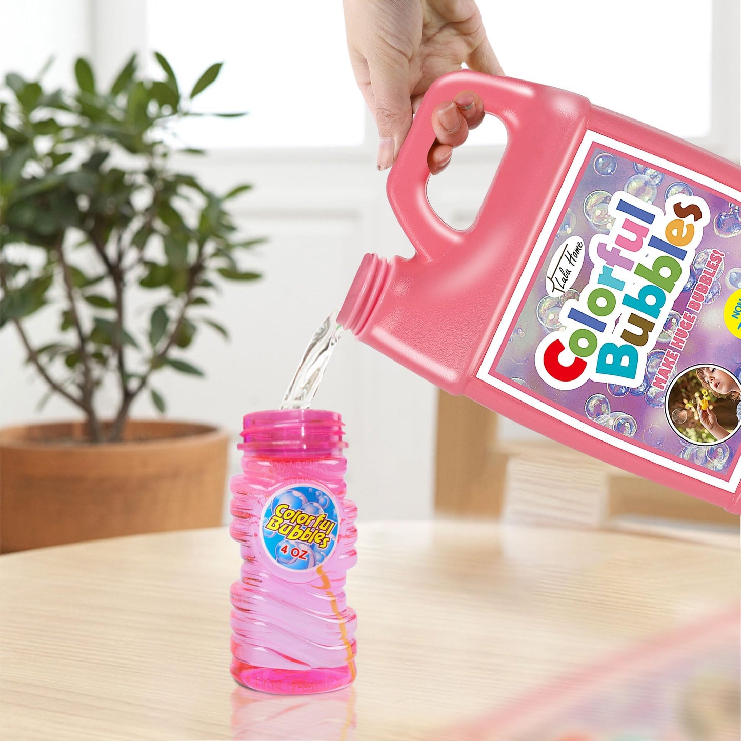 Lulu Home Concentrated Bubble Solution 1L Refill for Bubble Machines, Giant Wands & Blowers