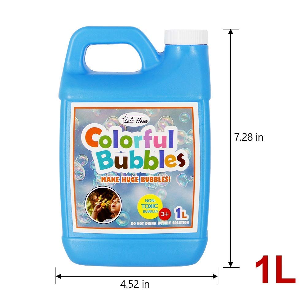 Lulu Home 1 L Concentrated Bubble Solution – Refills for Bubble Machines, Giant Wands & Blowers (Up to 2.5 Gallons)