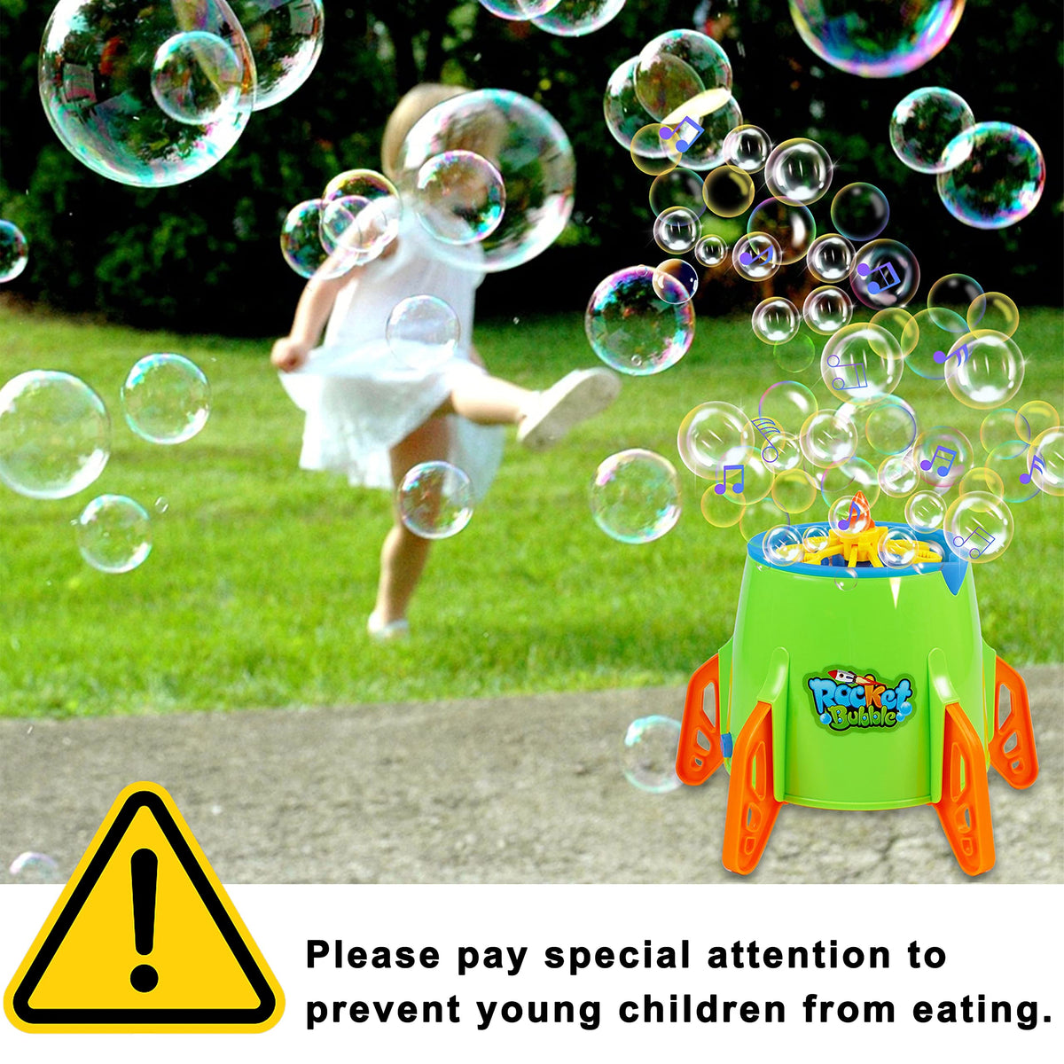 Lulu Home Concentrated Bubble Solution – 1 L Refill for Bubble Machines, Giant Bubbles & Party Fun