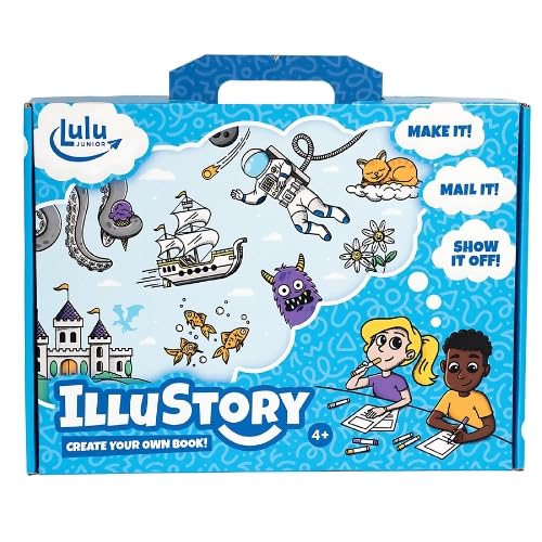 Lulu Jr. Illustory Book Making Kit – Multicolor | Create, Illustrate & Publish Your Own Hardcover Story