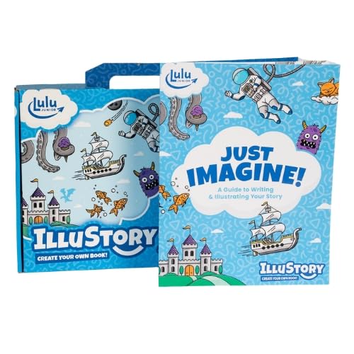 Lulu Jr. Illustory Book Making Kit – Multicolor | Create, Illustrate & Publish Your Own Hardcover Story