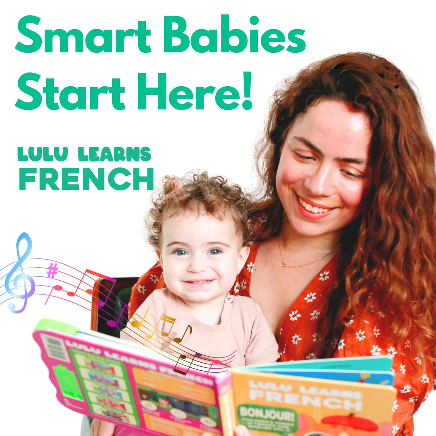 Lulu Learns French: Musical Baby Book for Toddlers | Bilingual Interactive Toy