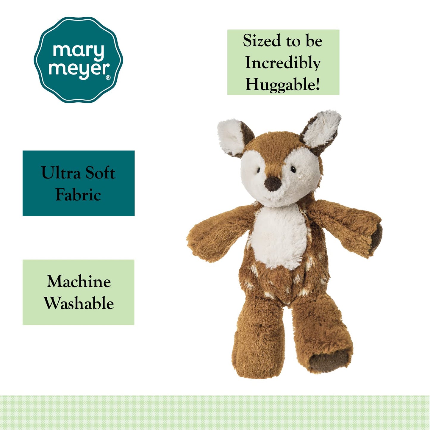 Lulujo Mary Meyer Marshmallow Zoo Junior Fawn Plush Toy, 9-Inch – Ultra-Soft Baby Snuggle