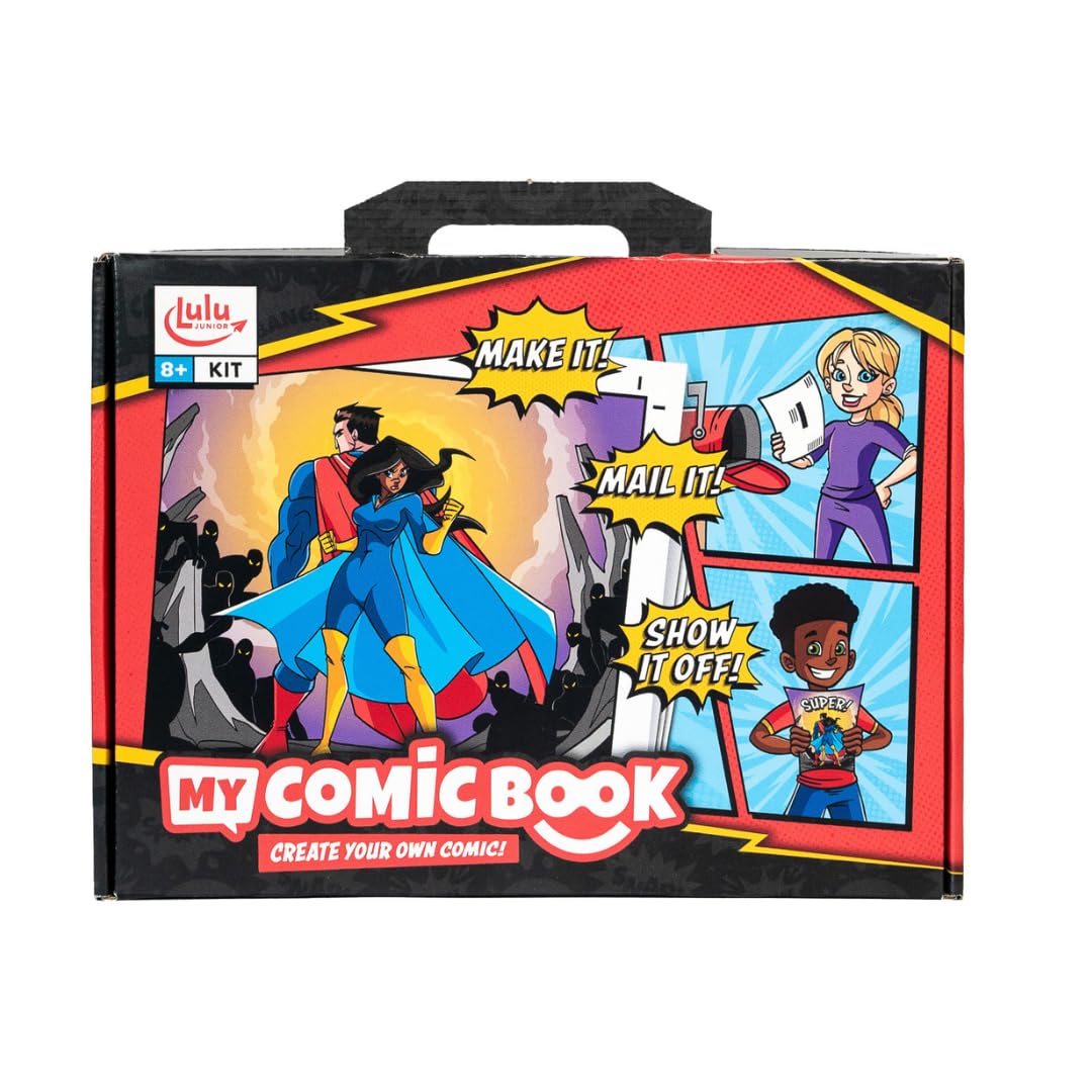 Lulu Jr. My Comic Book Making Kit – Create Your Own 18-Page Comic (Multicolor)