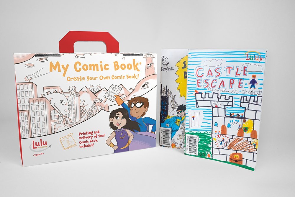 Lulu Jr. My Comic Book Making Kit – Create Your Own 18-Page Comic (Multicolor)