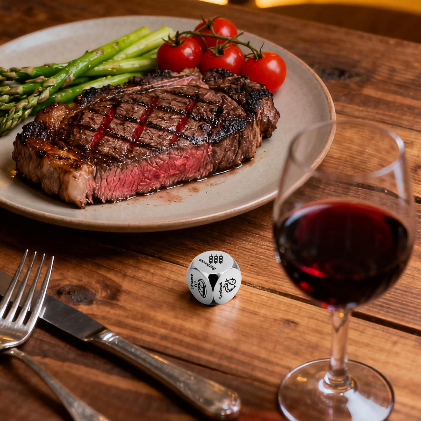 LumaBria Meal Choice Dice – 6 Cuisines for Date Nights & Family Games | Stocking Stuffers