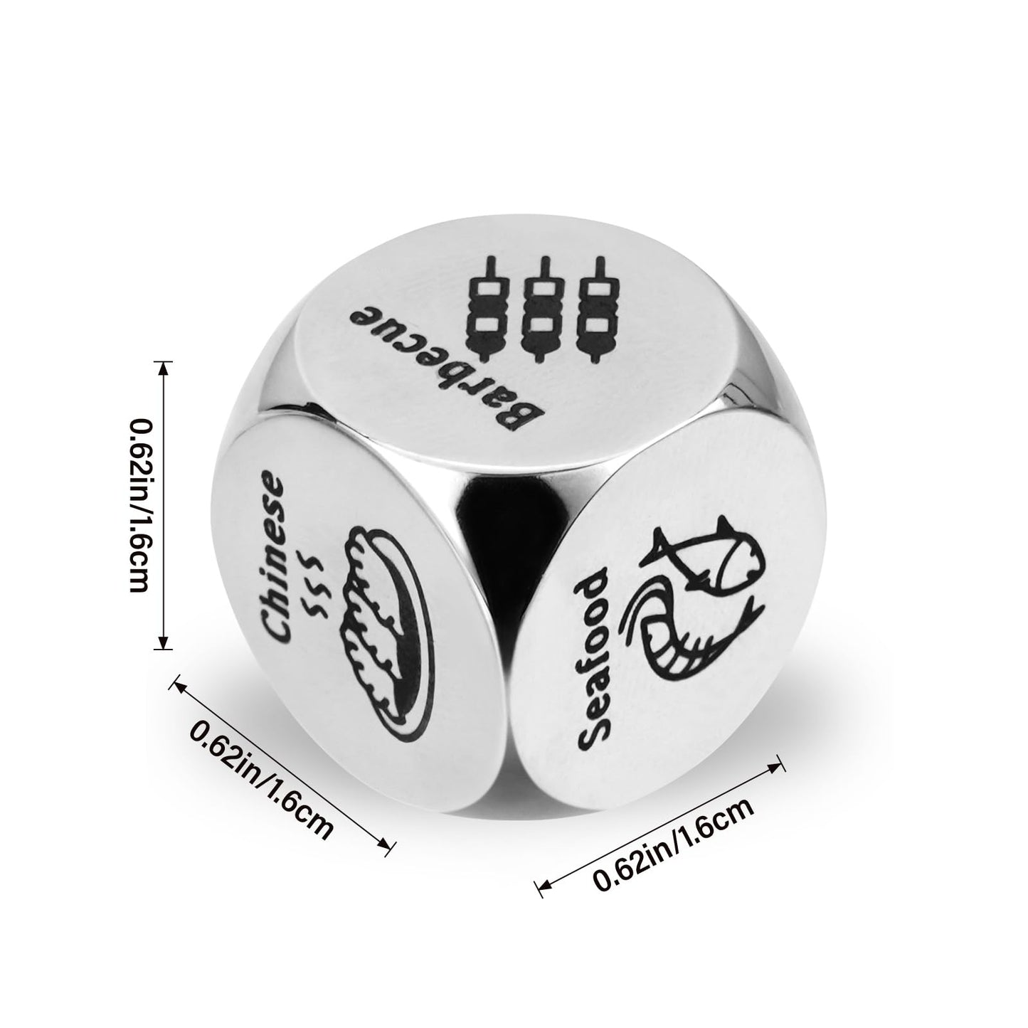 LumaBria Meal Choice Dice – 6 Cuisines for Date Nights & Family Games | Stocking Stuffers