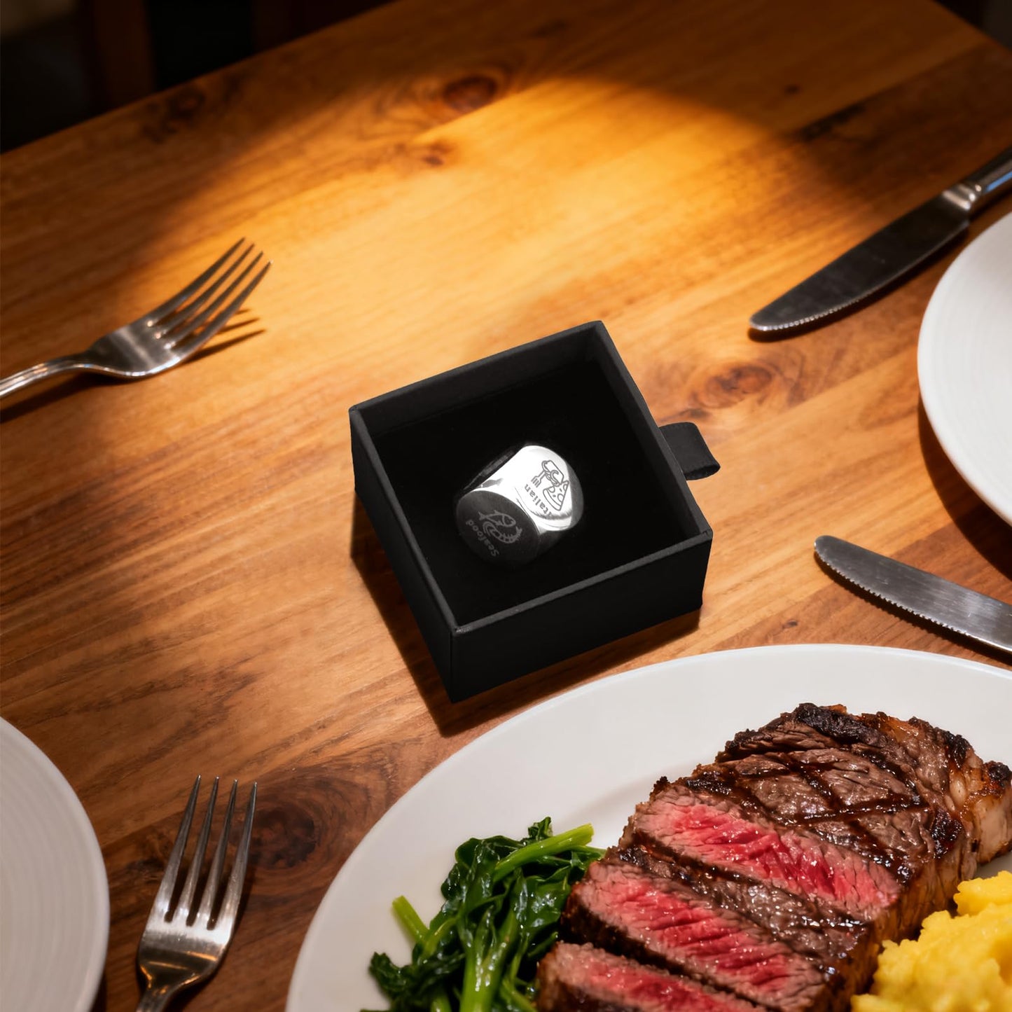 LumaBria Meal Choice Dice – 6 Cuisines for Date Nights & Family Games | Stocking Stuffers