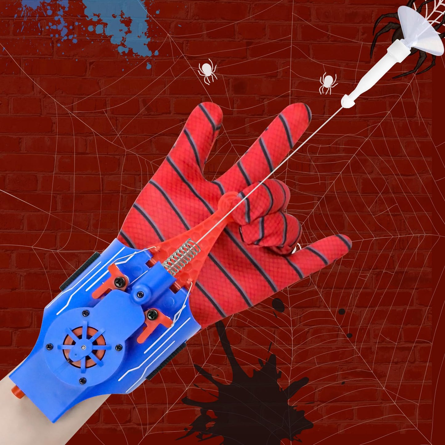 Lumhew Spider Web Shooters – Realistic Web Launcher with Gloves | Safe, Durable Superhero Toy