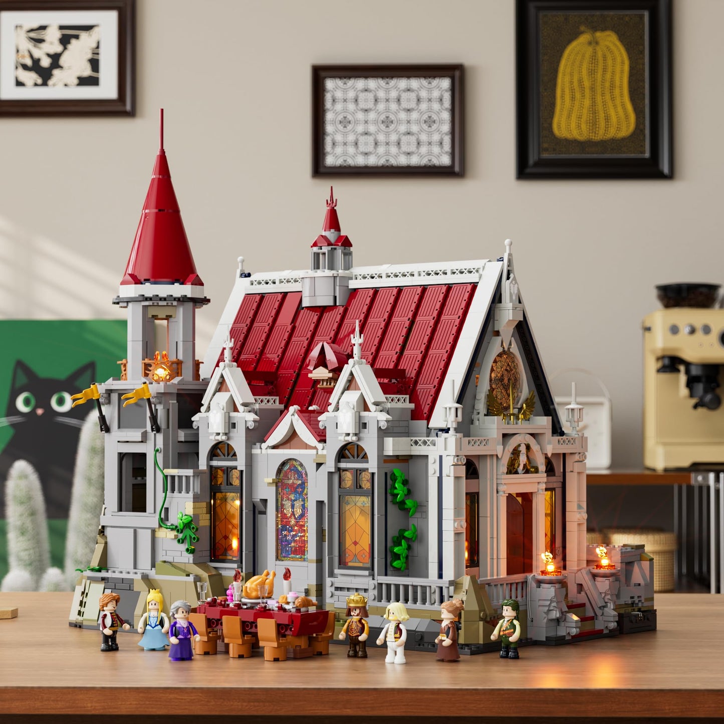 Lumibricks Medieval Castle Banquet Hall Lighting Set – 3,232 Pcs with Minifigures
