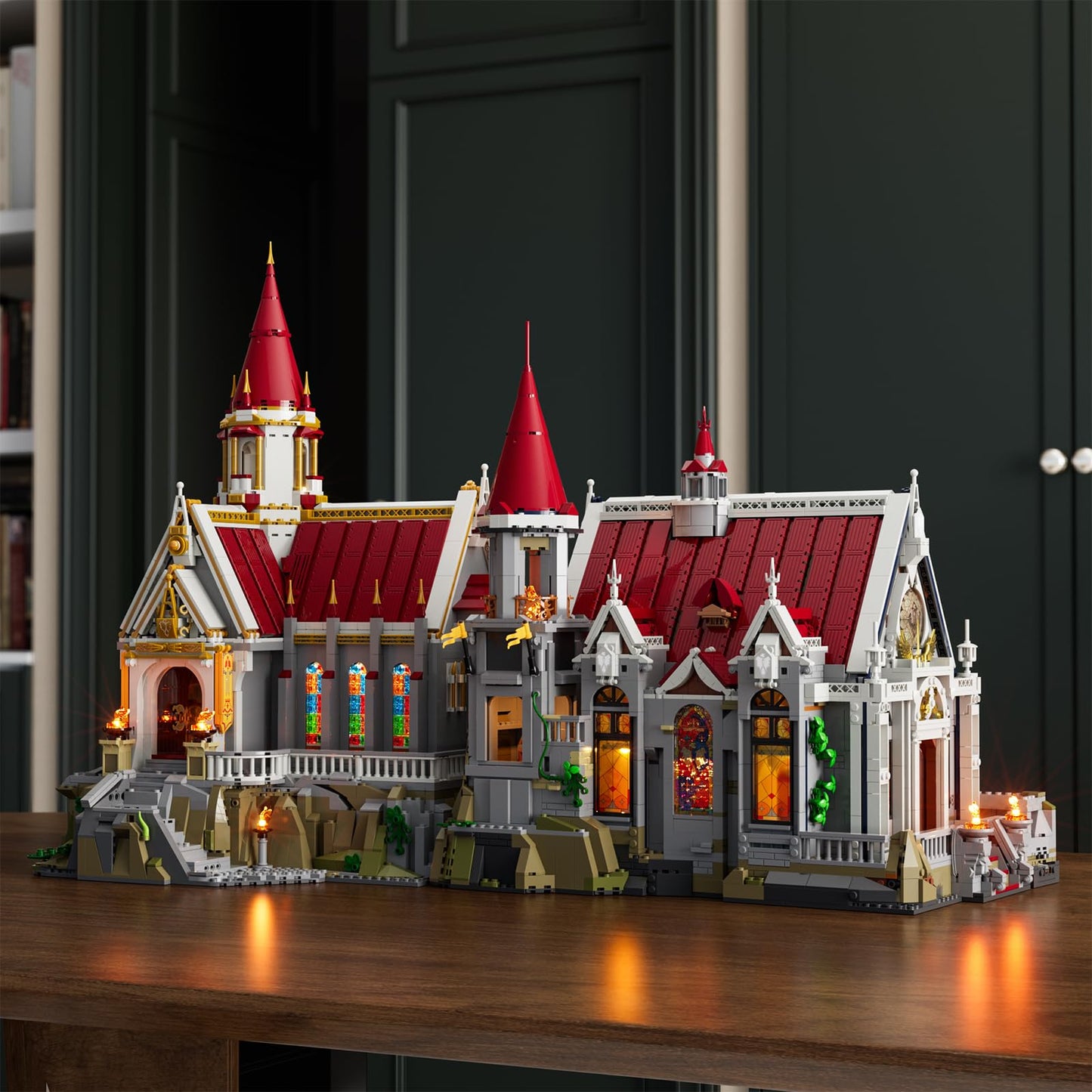 Lumibricks Medieval King's Castle Treasury Building Bricks Set – 3209 Pcs with LED Lighting