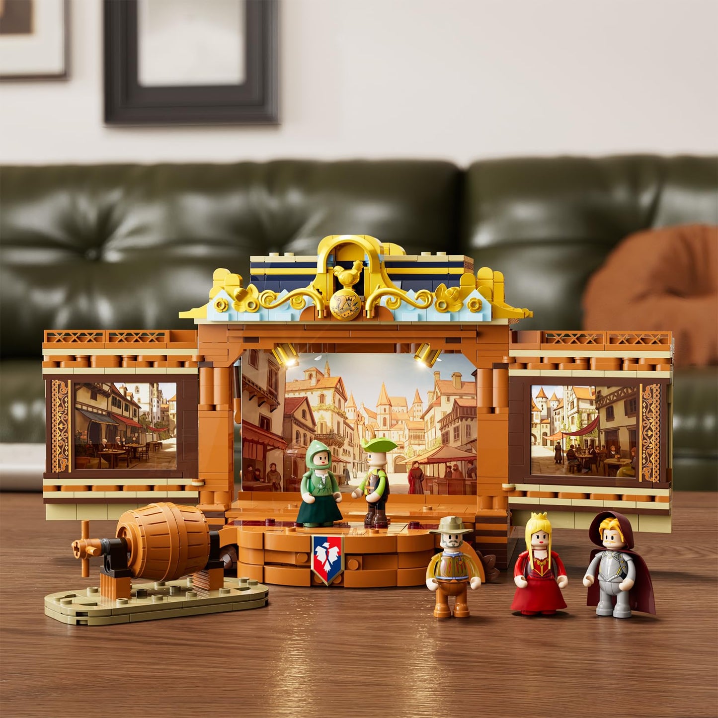 Lumibricks Medieval Troupe Carriage Lighting Building Bricks Set | 1248 Pcs for Adults & Teens
