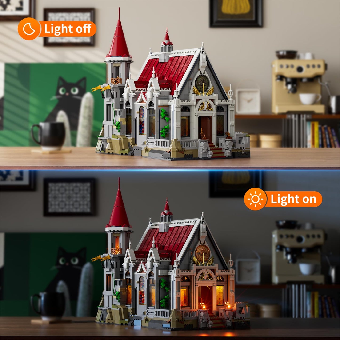 Lumibricks Medieval Castle Banquet Hall Lighting Set – 3,232 Pcs with Minifigures