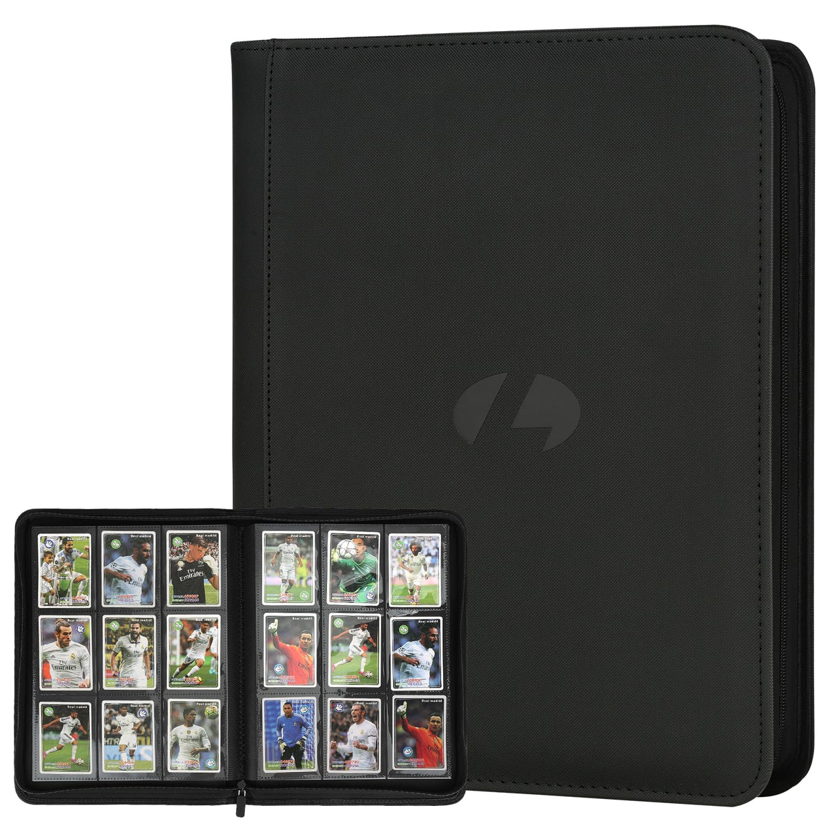LUNNSHO Trading Card Binder – Premium 9-Pocket Double-Sided, 540 Card Capacity, Black