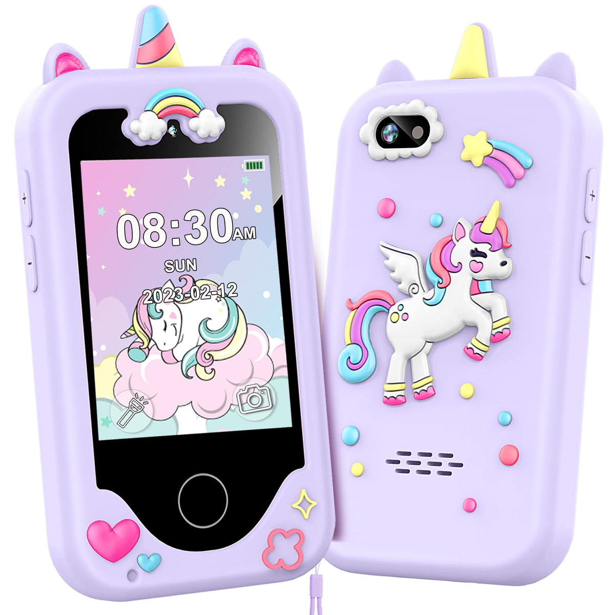 Luoba Kids Smart Phone for Girls – 2.8-inch Touchscreen Learning Toy with Dual Camera, 8GB, Gift for Ages 3–10