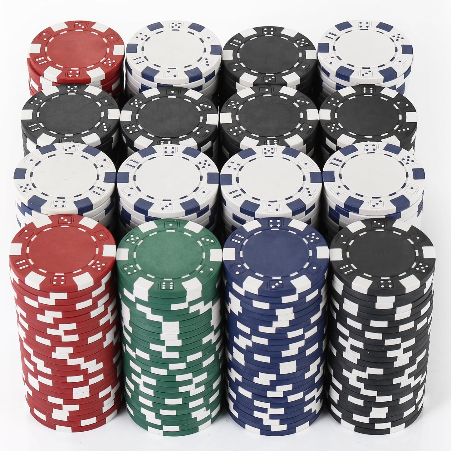 LUOBAO 11.5g Poker Chips Set – 400-Count Casino-Quality Chips for Hold'em & Blackjack