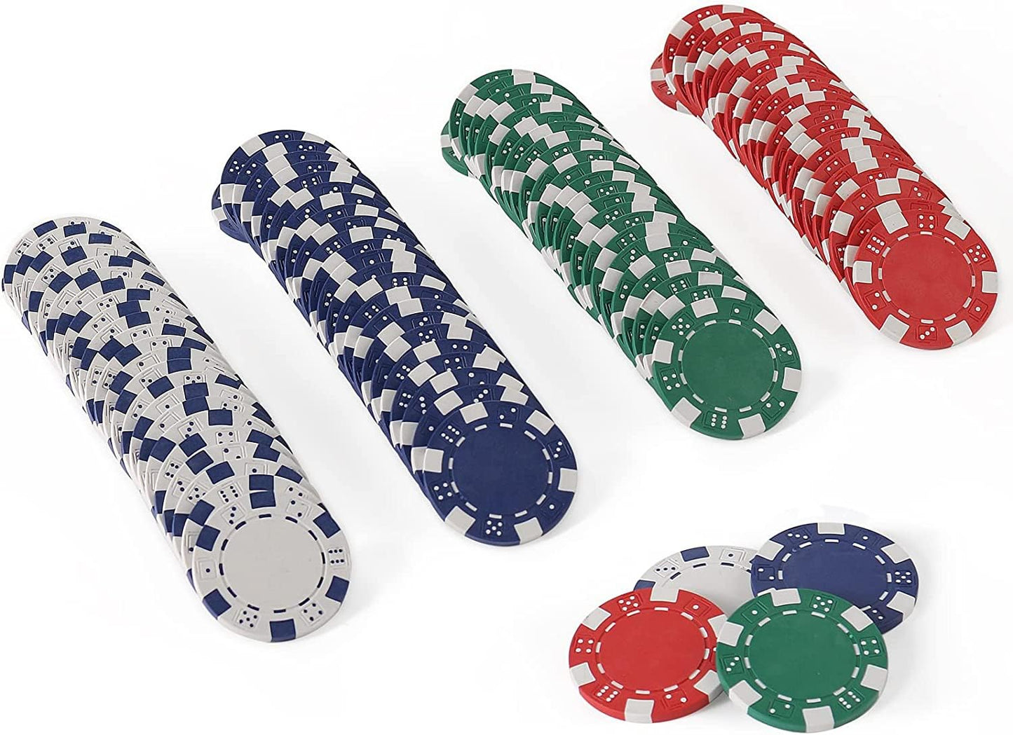 LUOBAO 11.5g Poker Chips • 100pc Casino-Quality Set for Texas Hold'em & Blackjack