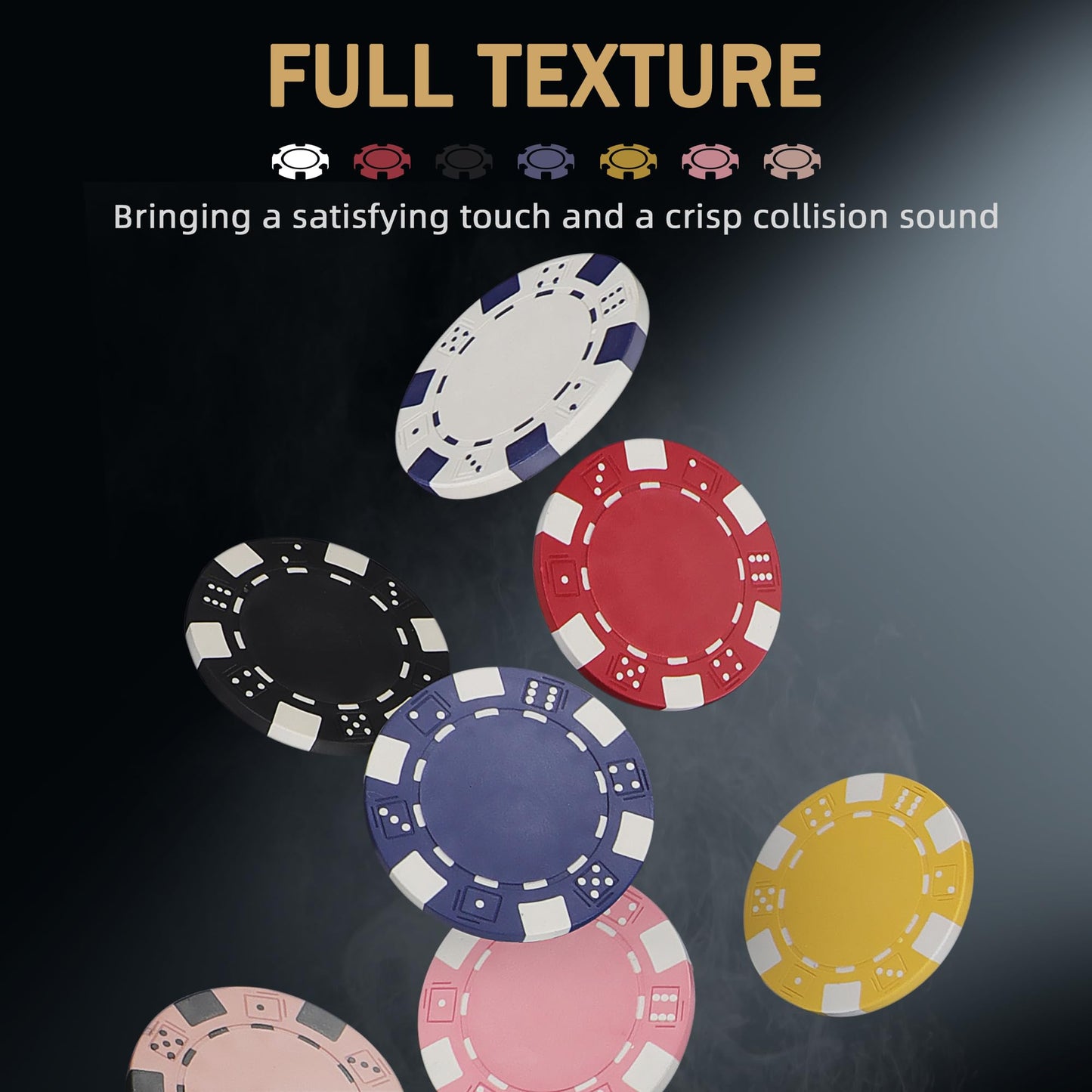 LUOBAO 800pc Bulk Poker Chips Set — 11.5g Casino-Quality Chips (39mm) for Texas Hold’em & Blackjack