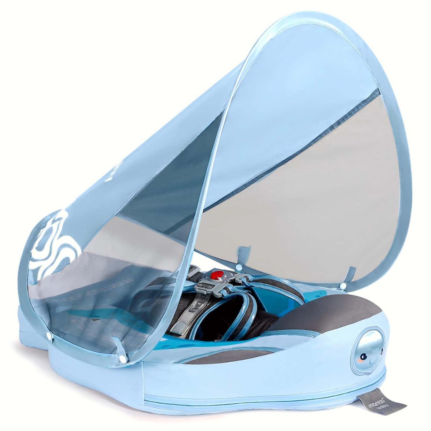 Lurui Baby Floats with Canopy • Non-Inflatable Pool Float for 3–24 Months (13–40 lb)