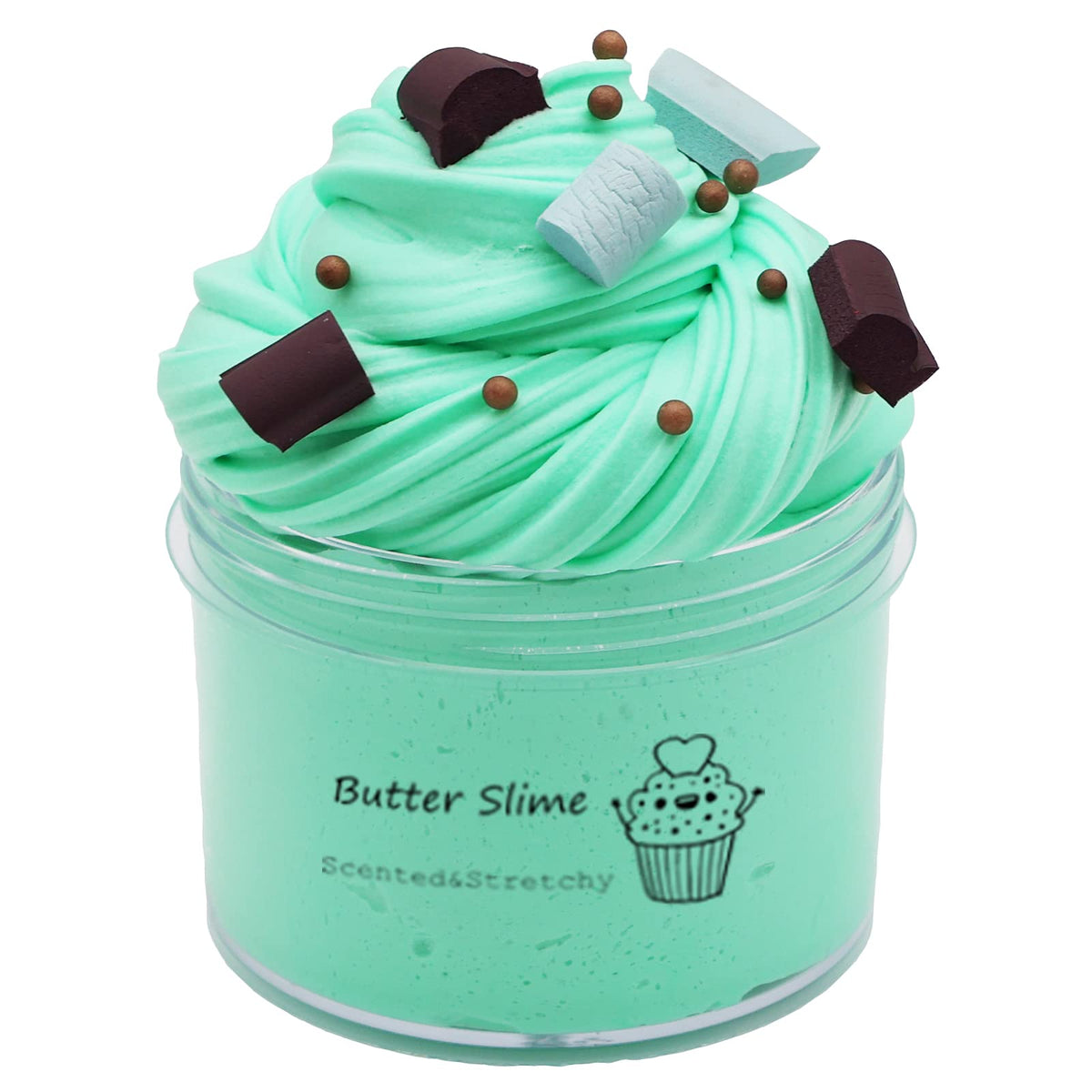 Luskidol Butter Chocolate Slime – Scented, Soft & Stretchy 200ml Jar