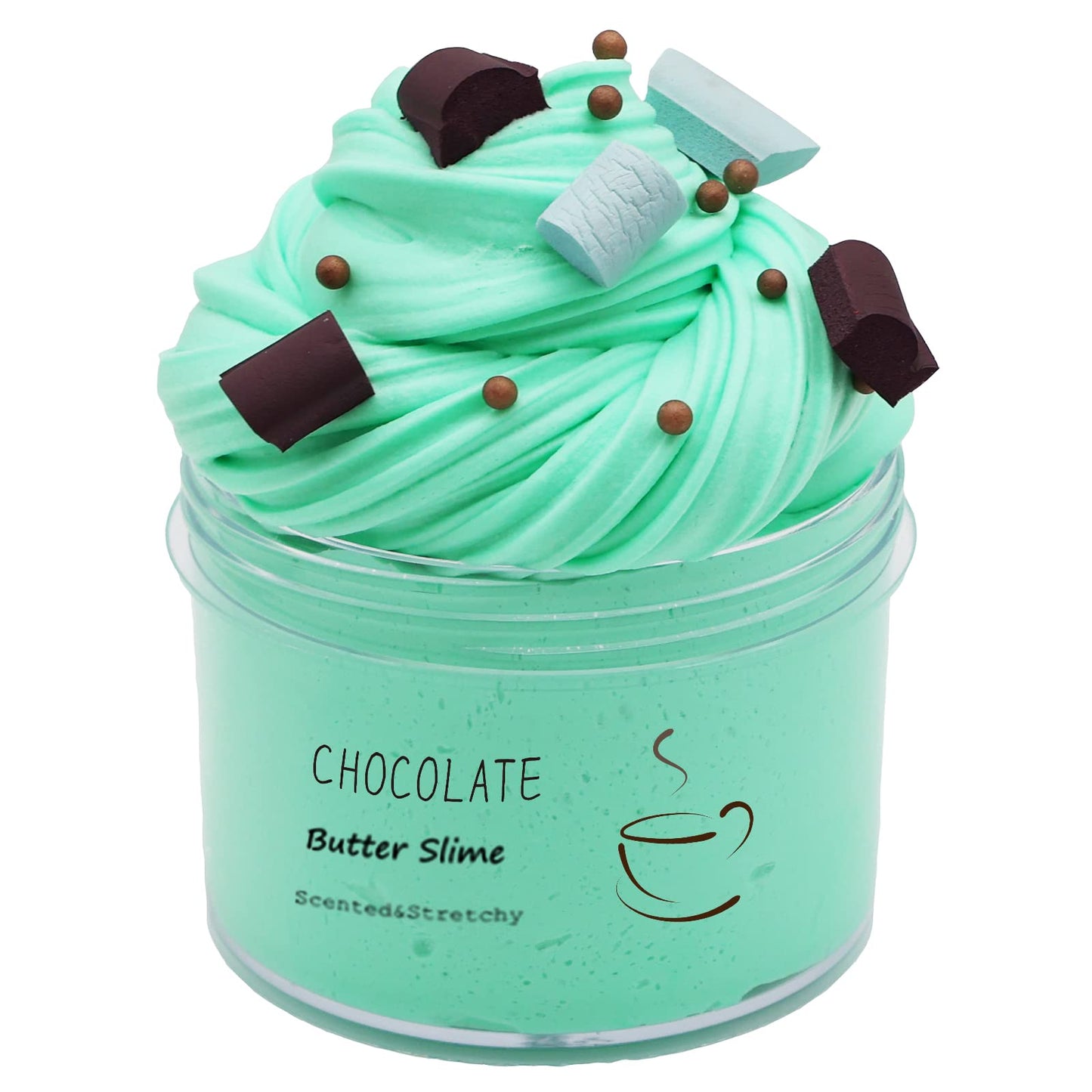 Luskidol Butter Chocolate Slime – Scented, Soft & Stretchy 200ml Jar