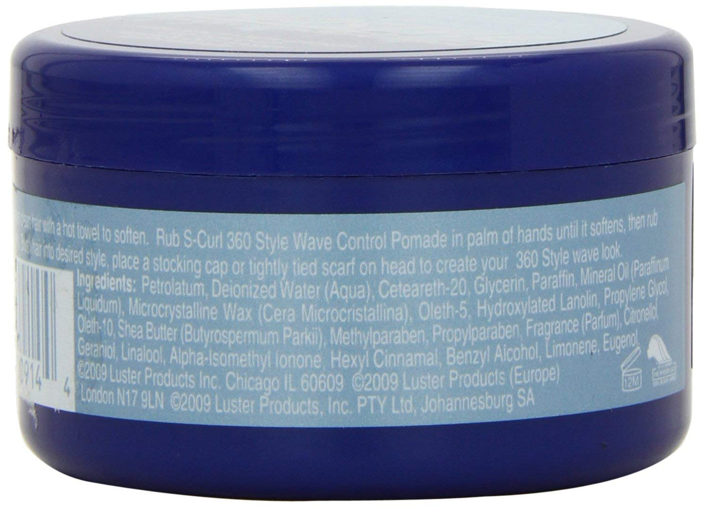 Luster's S-Curl 360 Wave Control Pomade – 6 Pack (3 oz each)