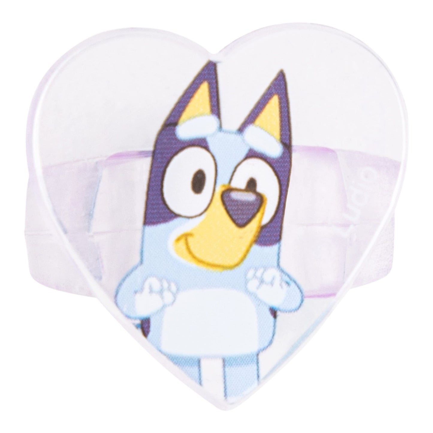 LUV HER Bluey Girls BFF 6-Piece Toy Jewelry Box Set | Rings, Bead Bracelets & Hair Clips