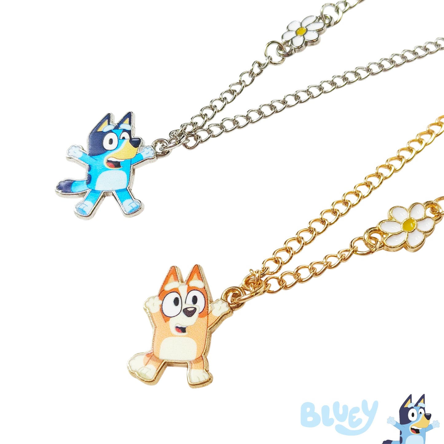 LUV HER Bluey & Bingo BFF Necklace Set – Best Friend Gift for Girls 6+
