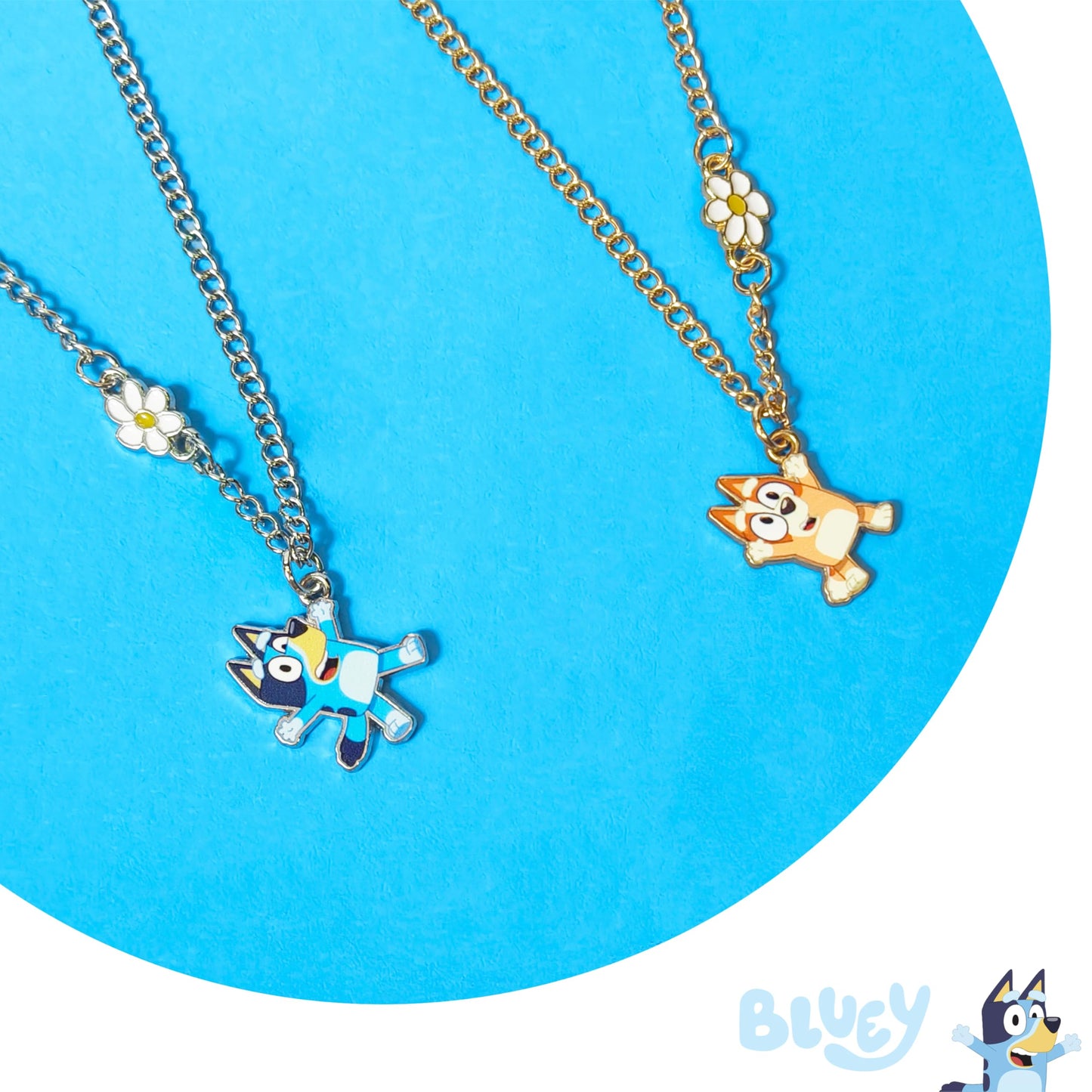 LUV HER Bluey & Bingo BFF Necklace Set – Best Friend Gift for Girls 6+