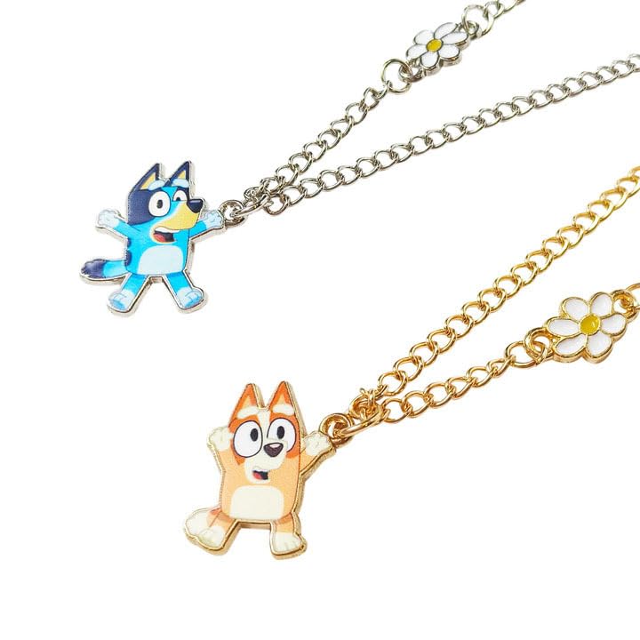 LUV HER Bluey & Bingo BFF Necklace Set – Best Friend Gift for Girls 6+