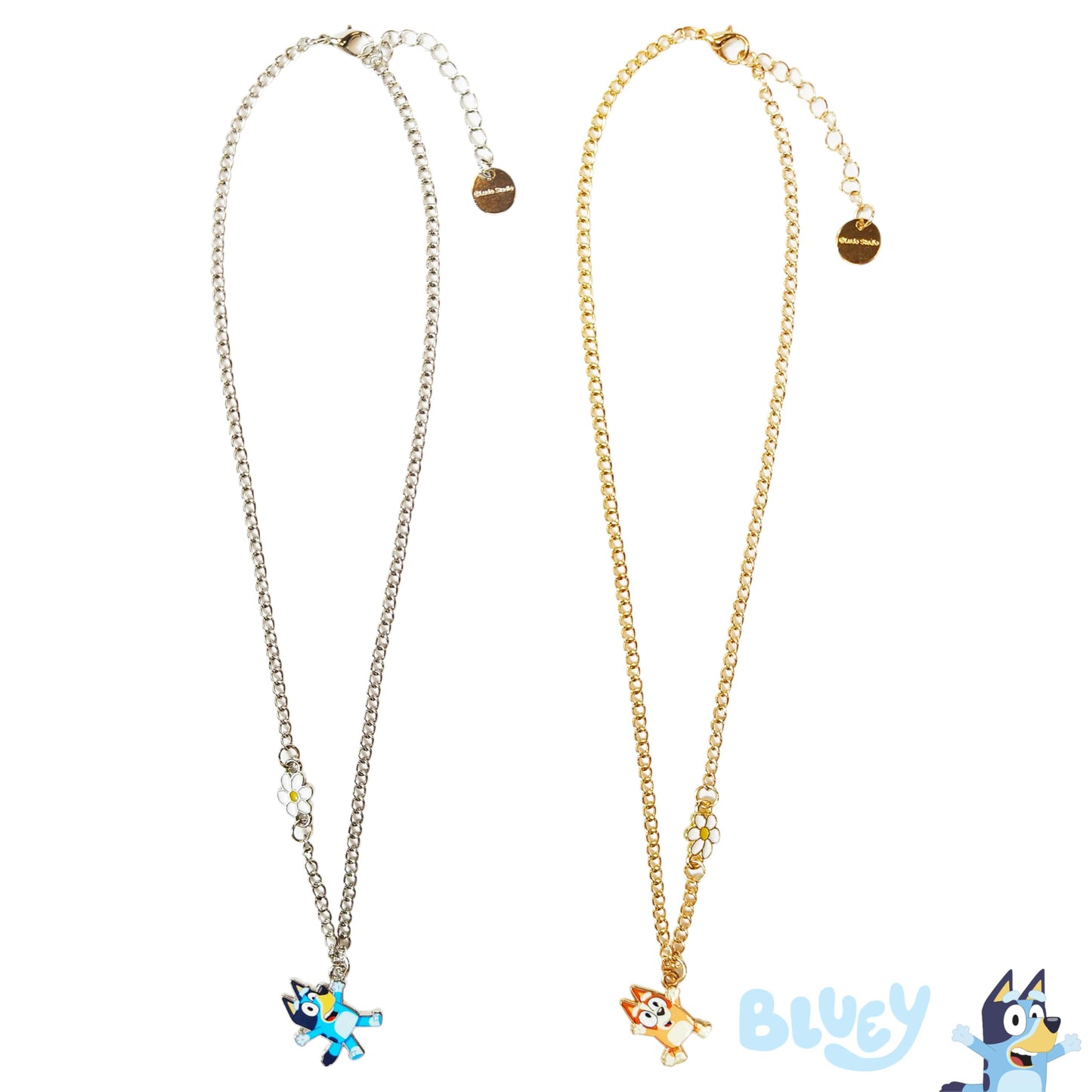 LUV HER Bluey & Bingo BFF Necklace Set – Best Friend Gift for Girls 6+