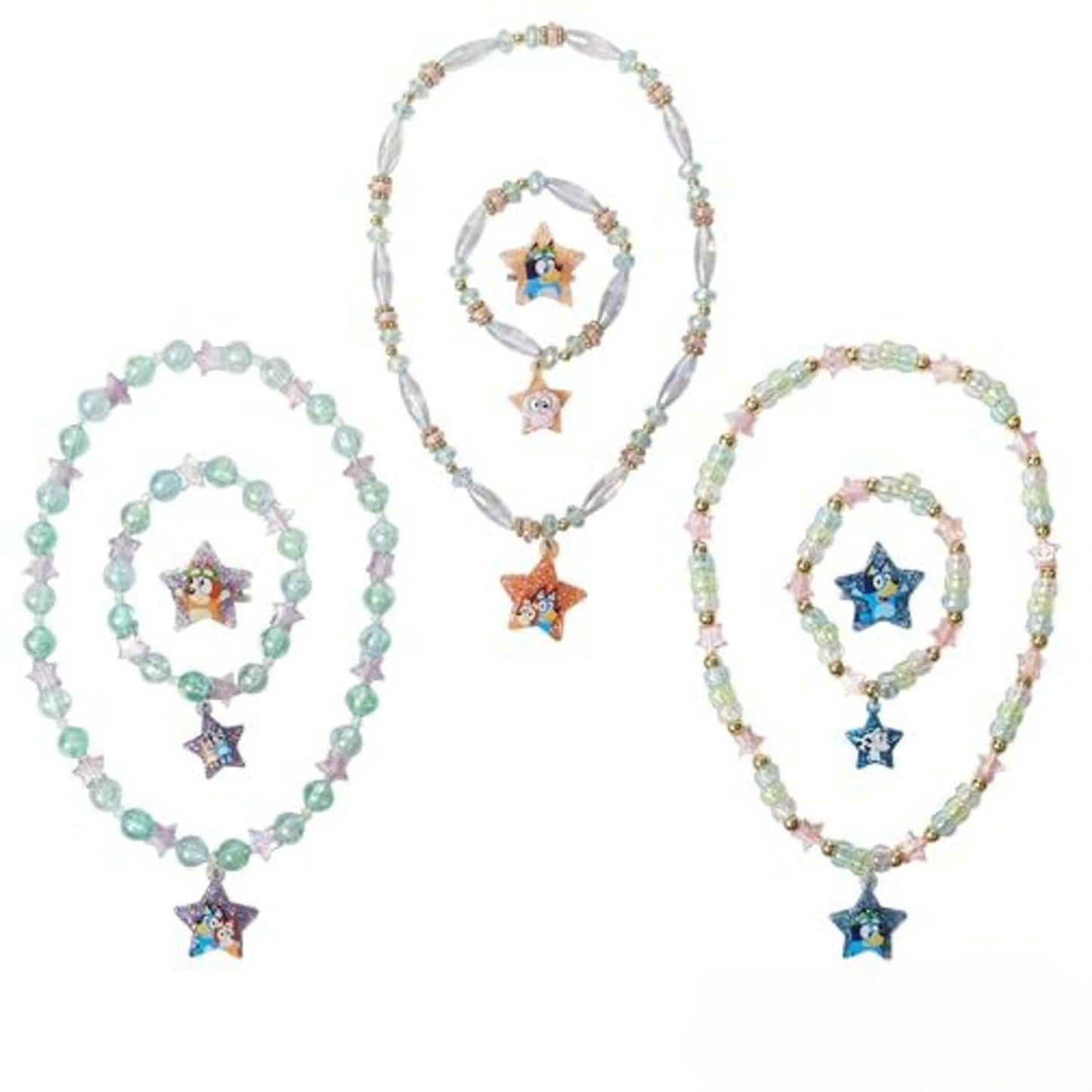 LUV HER Bluey Girls Jewelry Set — 9-Piece Dress-Up Toy Box (Ages 3+)