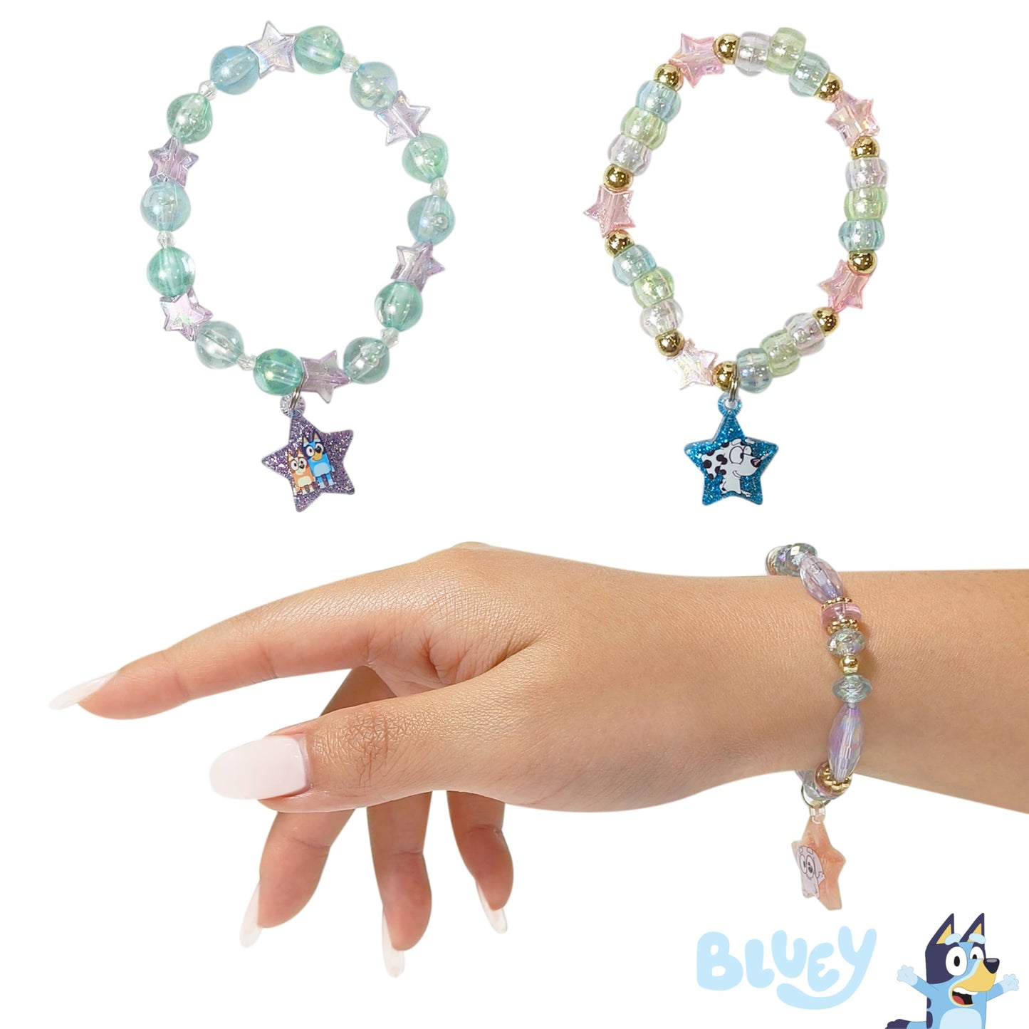 LUV HER Bluey Girls Jewelry Set — 9-Piece Dress-Up Toy Box (Ages 3+)