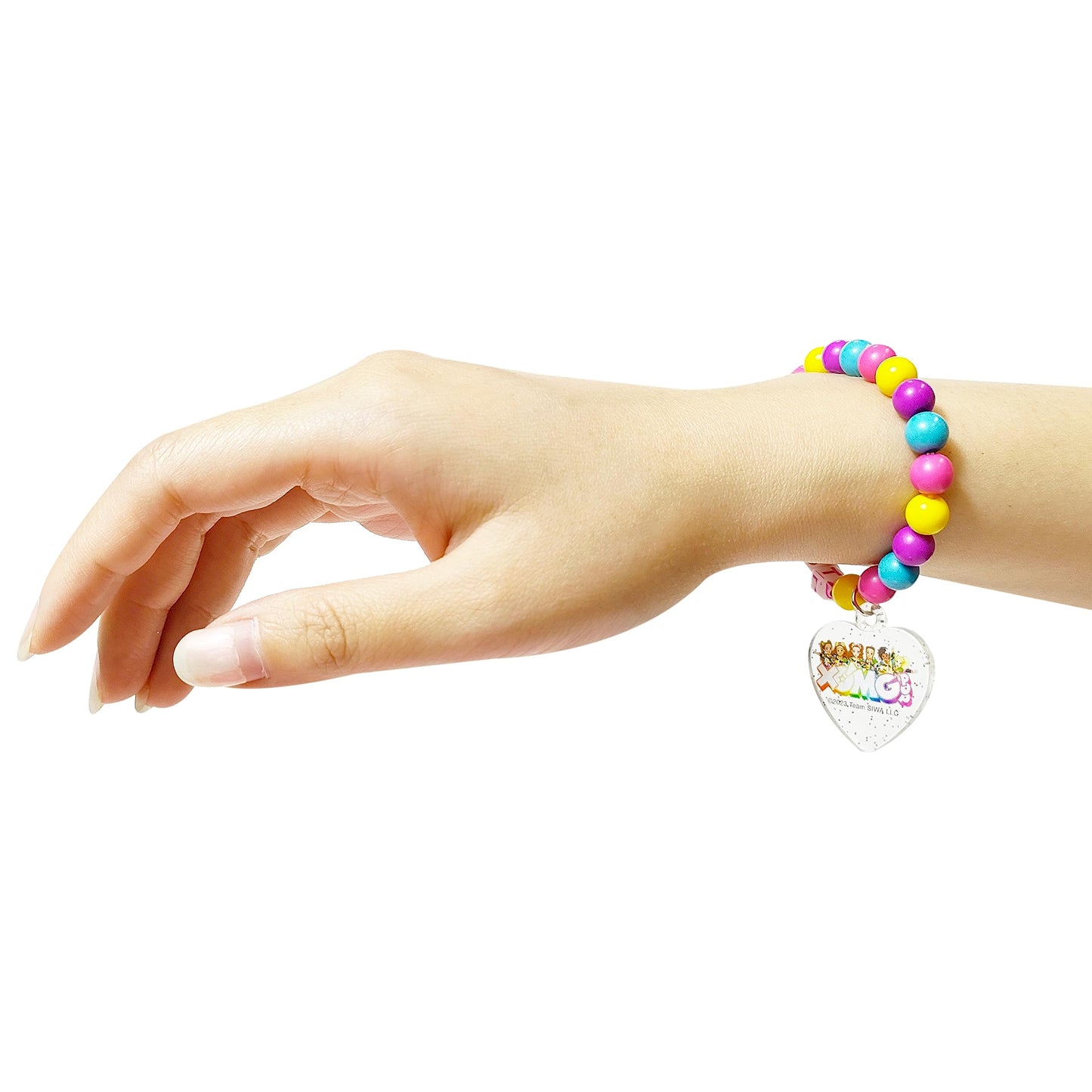 LUV HER XOMG POP Girls BFF 6-Piece Jewelry Box Set | Rings, Bead Bracelets & Snap Hair Clips Ages 3+