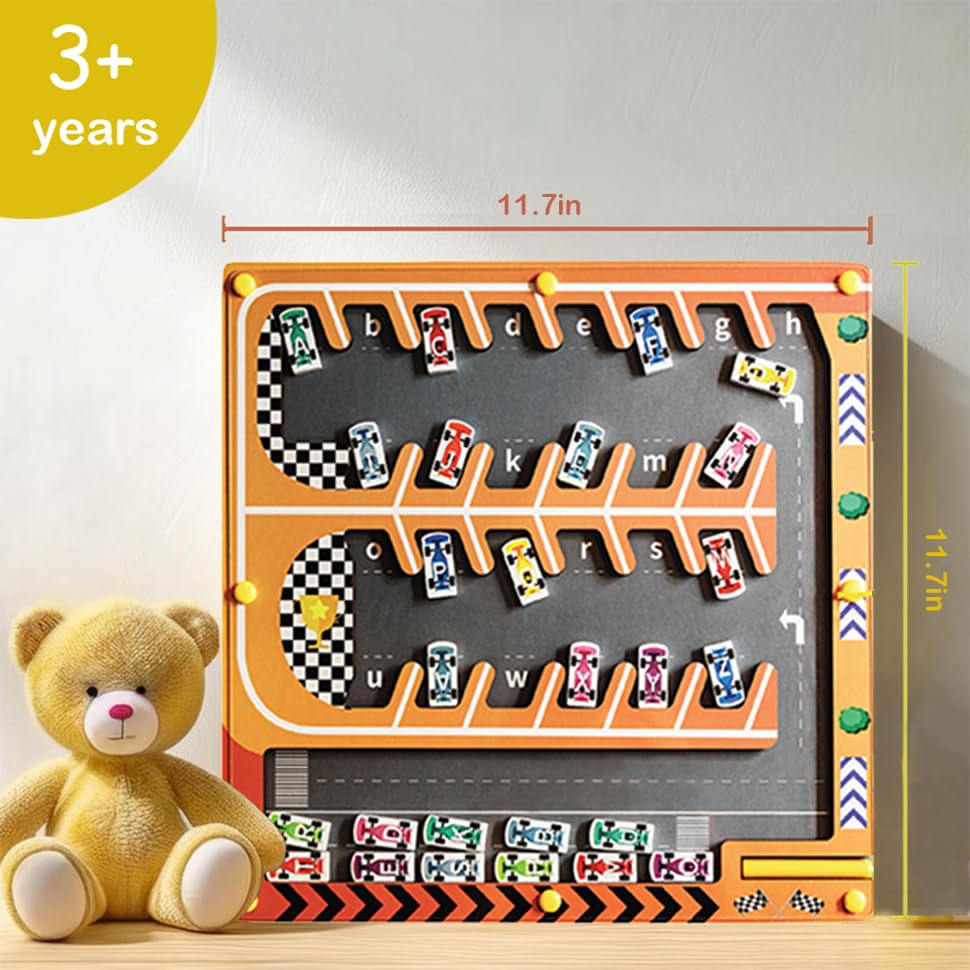 LUVNBLESS Magnetic Alphabet Maze for Kids | ABC Learning & Fine Motor Skills (Ages 3-6)