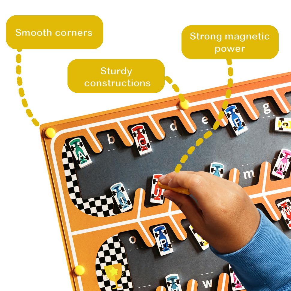 LUVNBLESS Magnetic Alphabet Maze for Kids | ABC Learning & Fine Motor Skills (Ages 3-6)