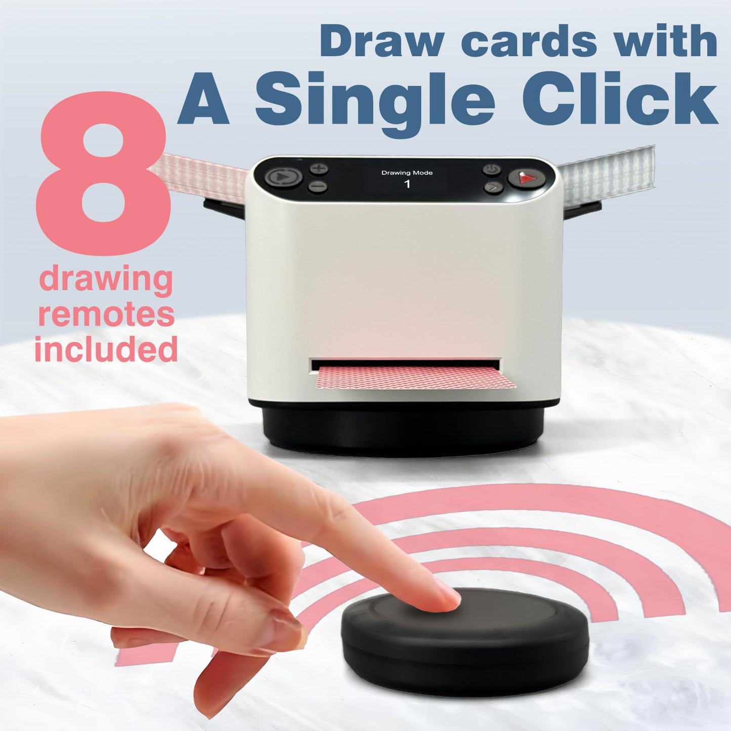 LuxeVoy Automatic Card Shuffler & Dealer – 2 Decks, 12 Players, 5 Games, Quiet & Rechargeable