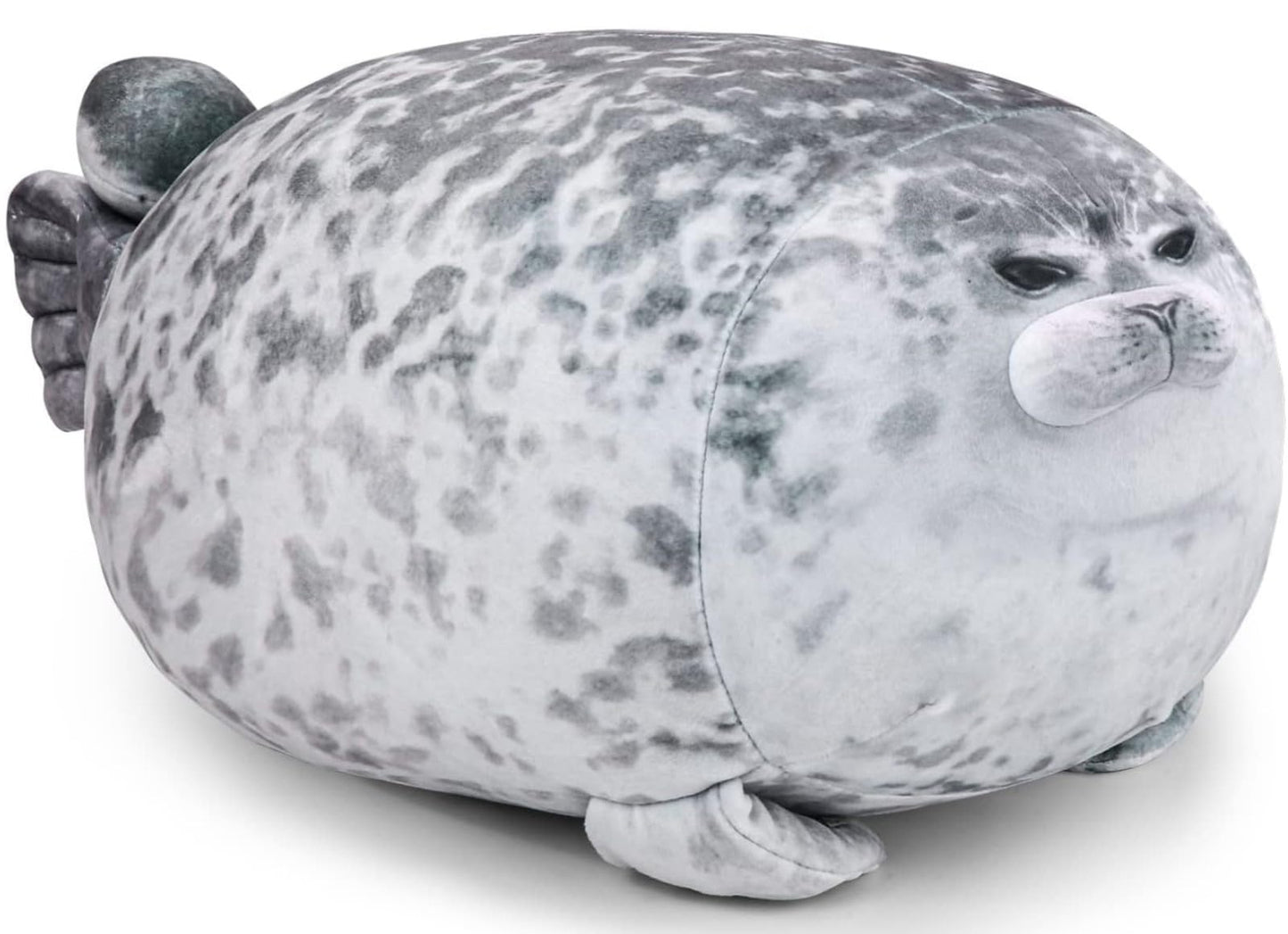 LUXSIT 23.8 Inch Chubby Blob Seal Pillow — Large Plush Seal Toy for Cozy Cuddles, Decor, and Gifts